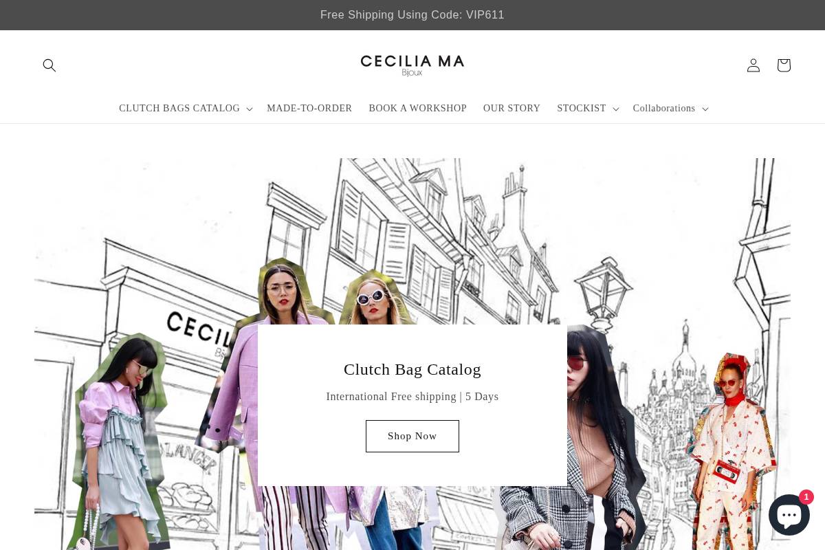 ceciliama.com homepage screenshot