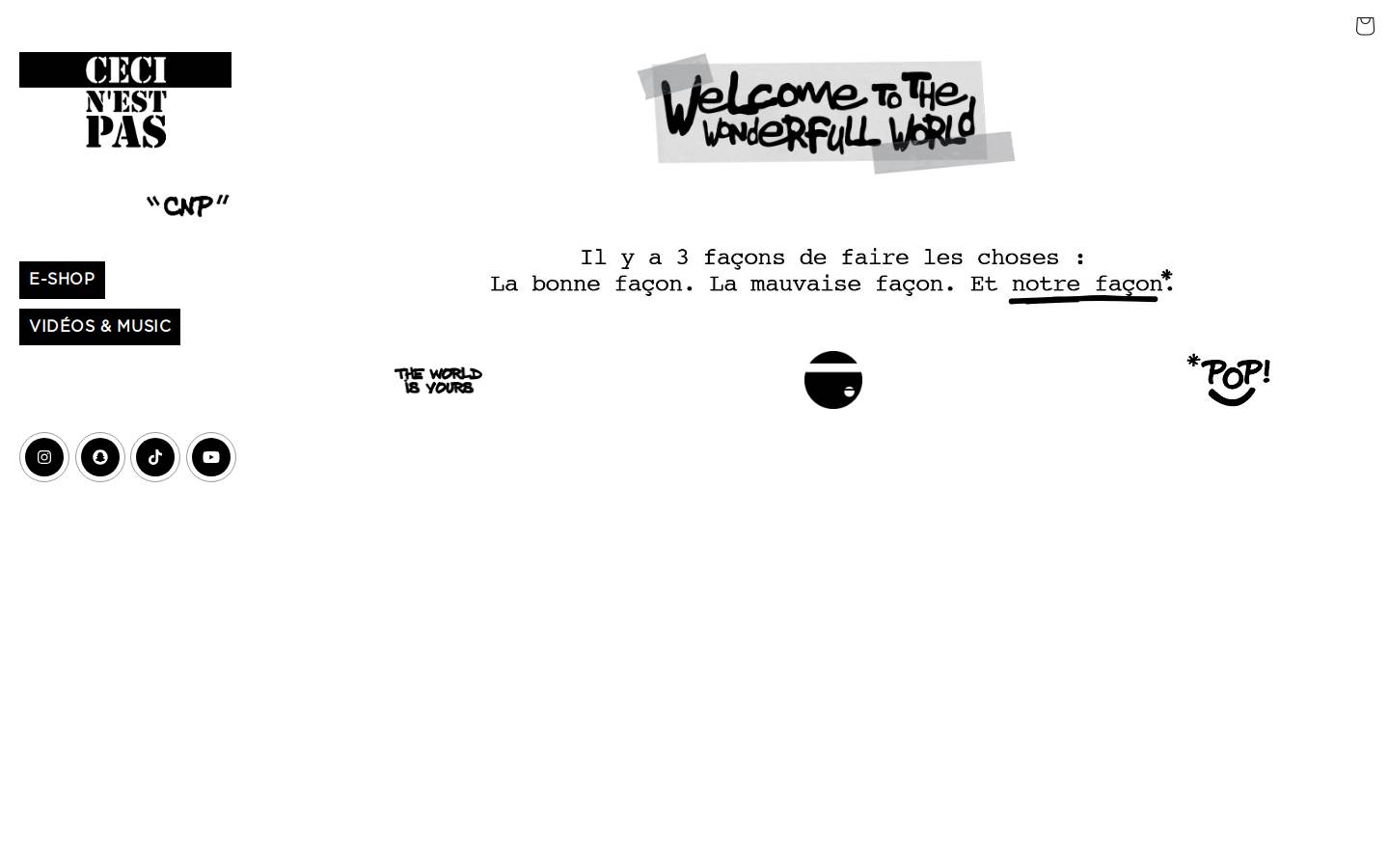 cecinestpas.com homepage screenshot