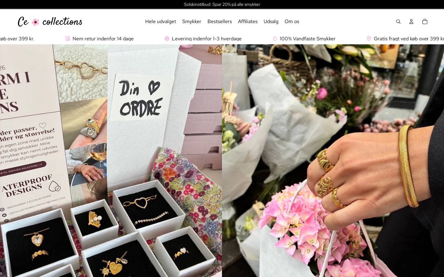 Cecollections homepage screenshot