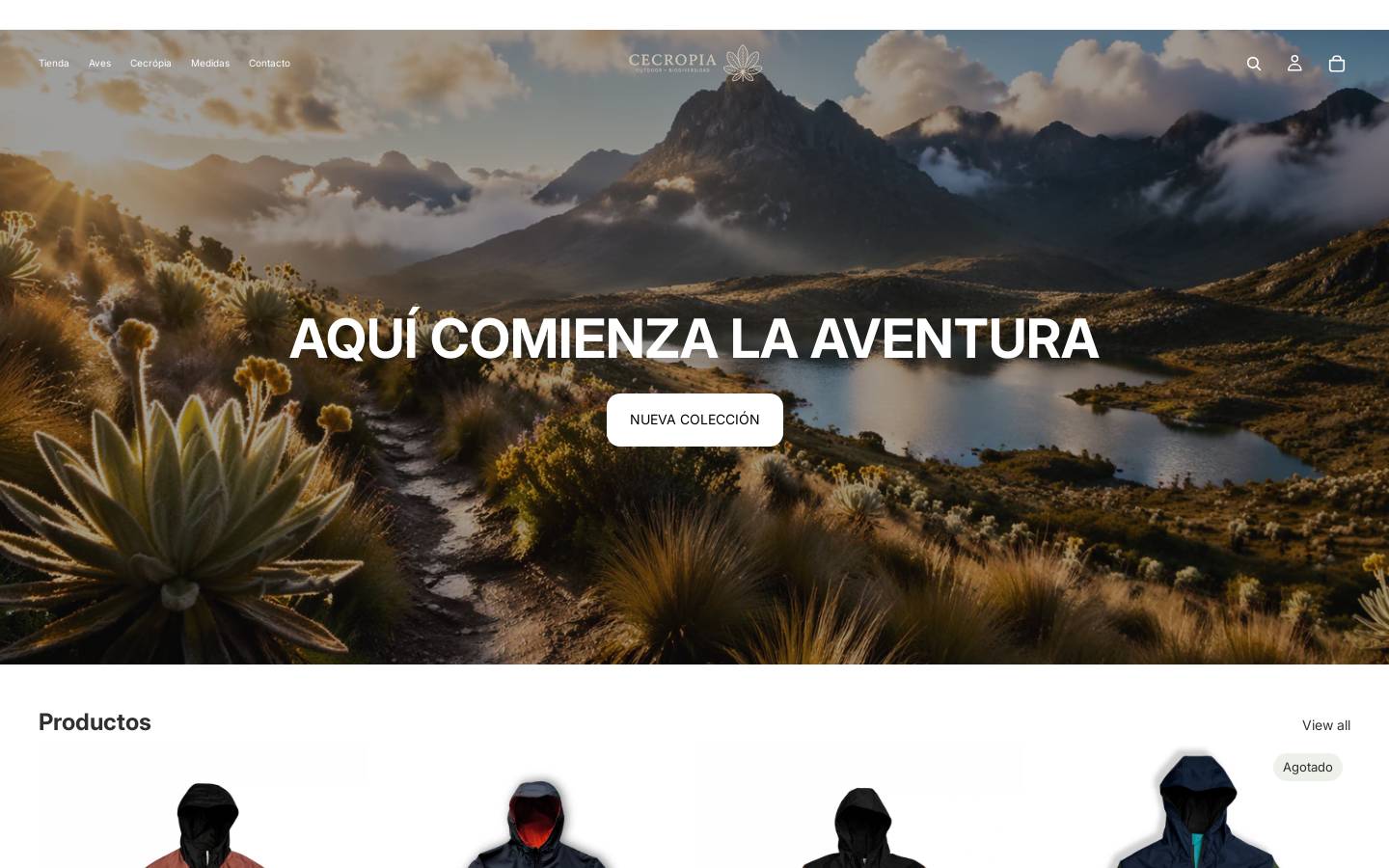 cecropiaendemico.com homepage screenshot