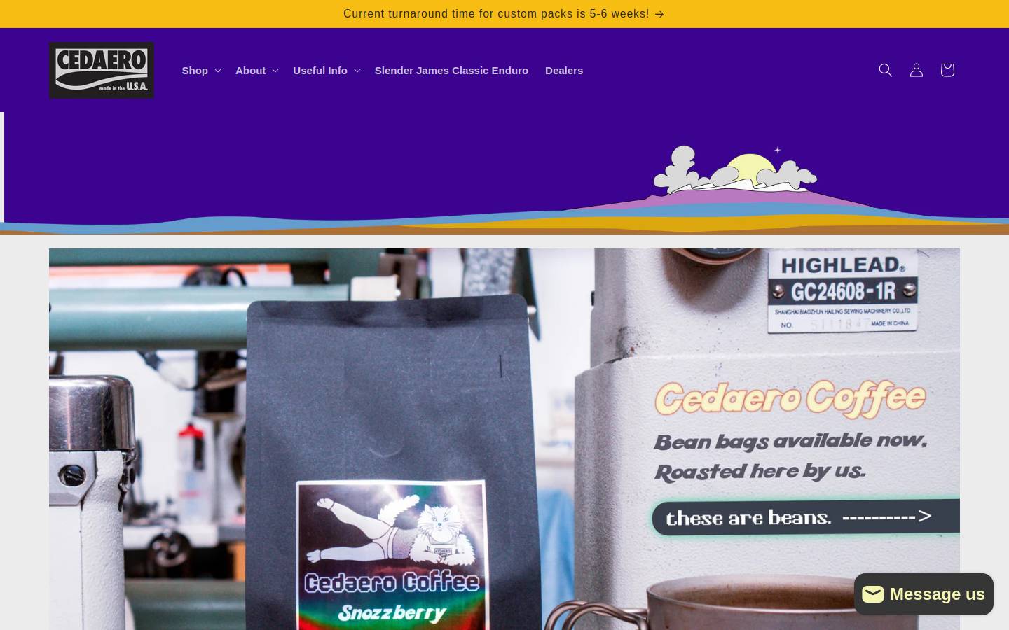 cedaero.com homepage screenshot