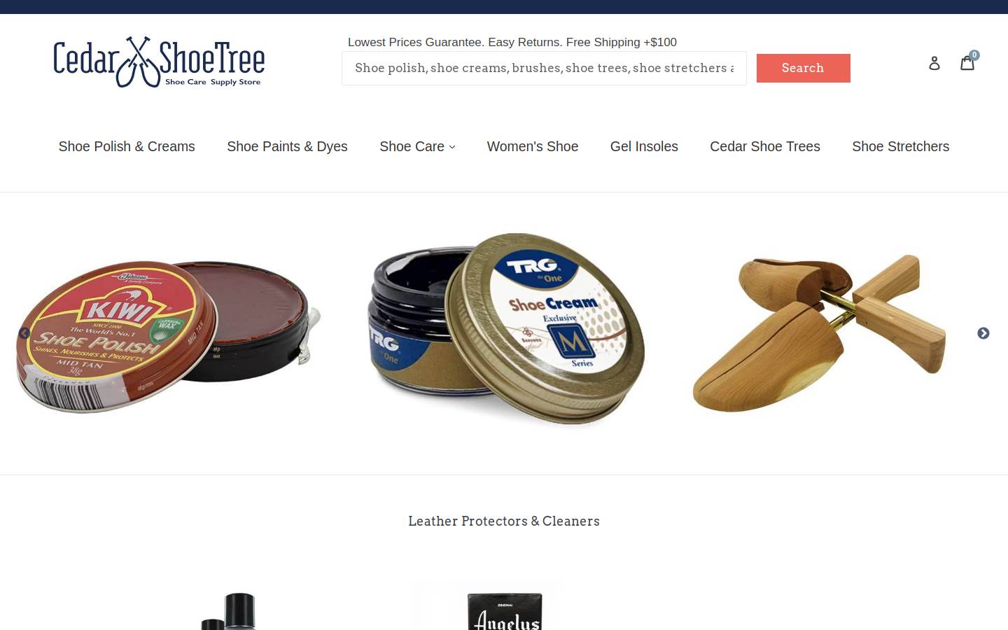 cedarshoetree.com homepage screenshot