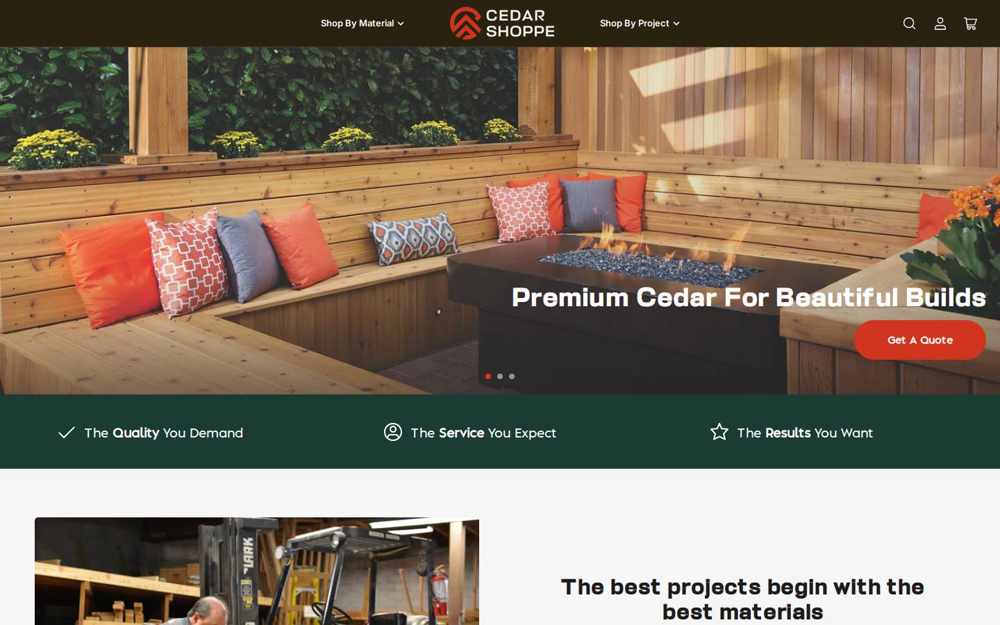 cedarspecialtyshoppe.com homepage screenshot