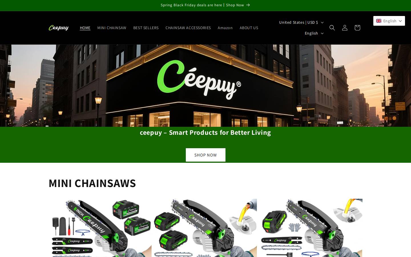 ceepuyshop.com homepage screenshot