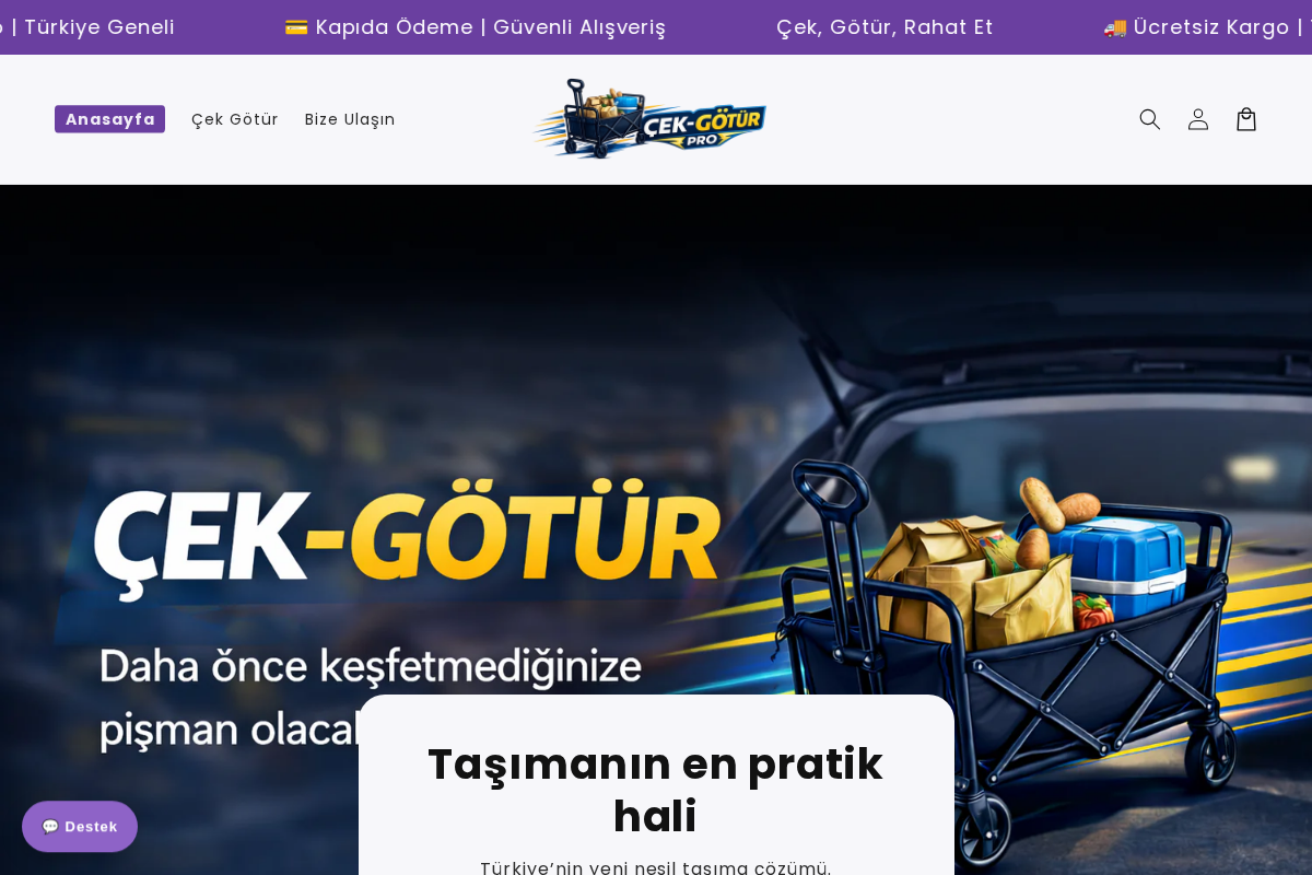 ÇEK GÖTÜR homepage screenshot