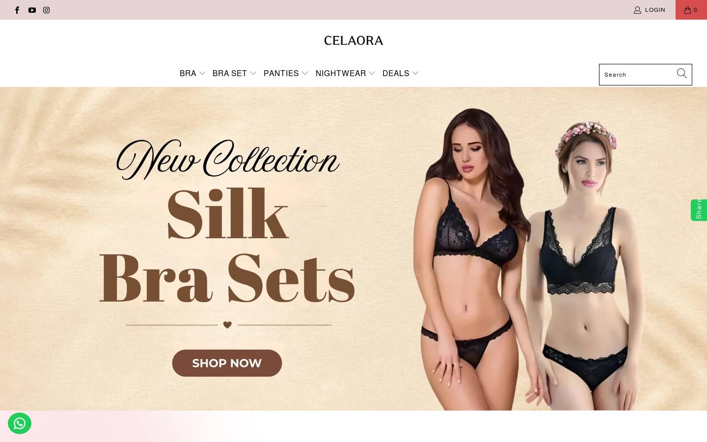 celaora.in homepage screenshot