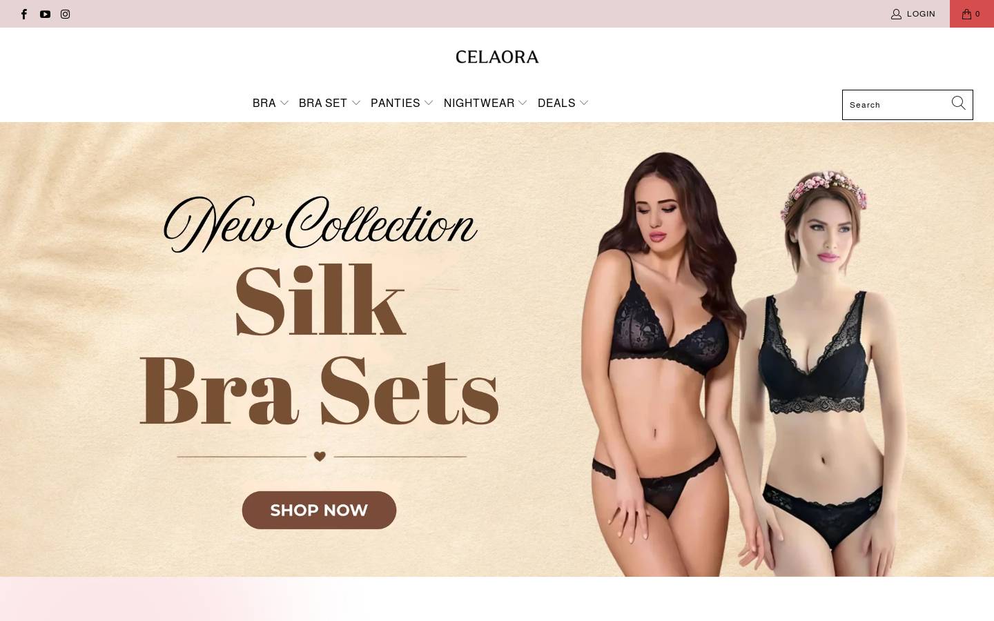 celaora.shop homepage screenshot