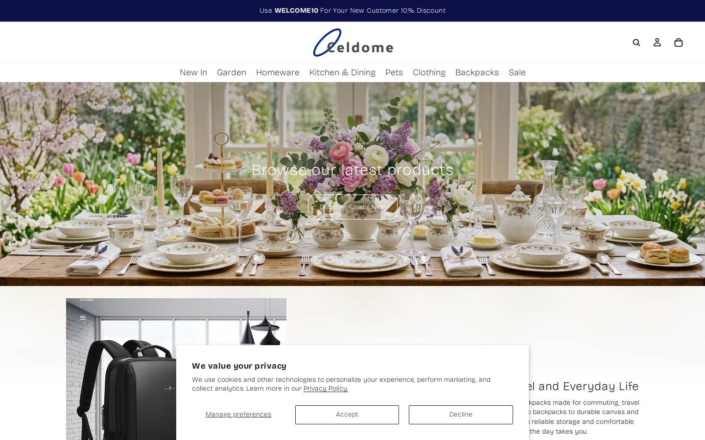 celdome.com homepage screenshot