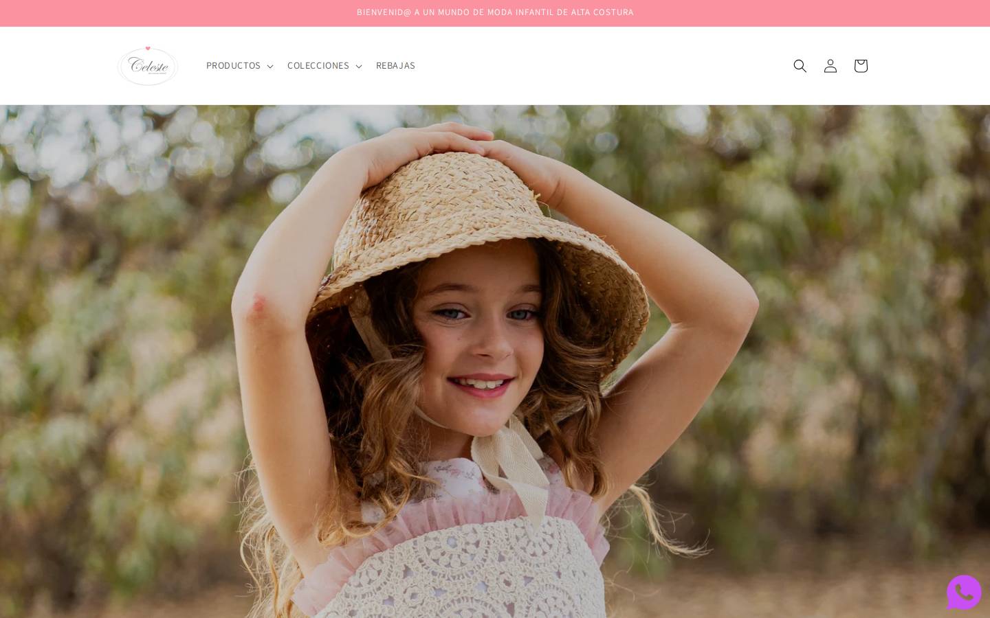 celestemodainfantil.com homepage screenshot