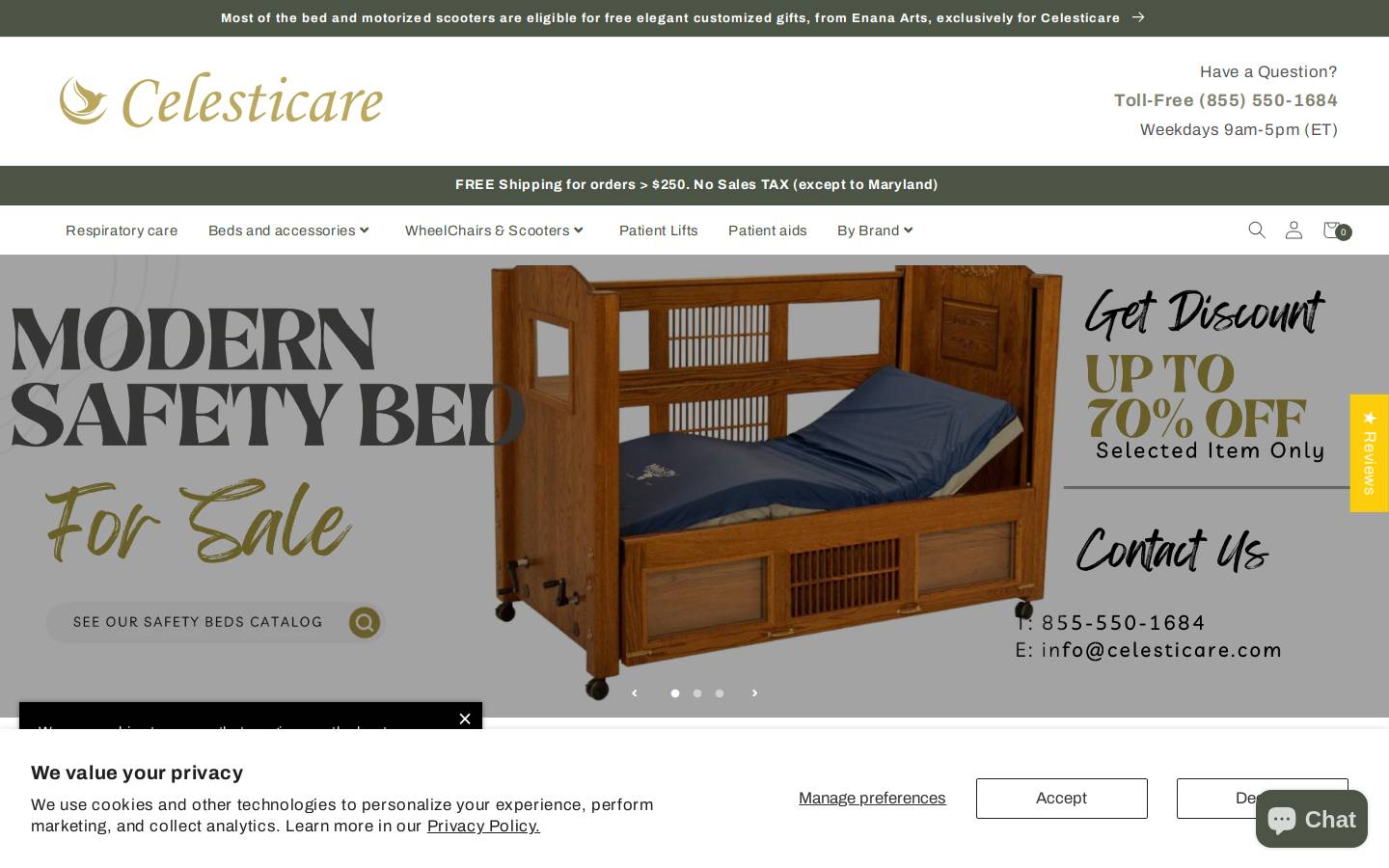 celesticare.com homepage screenshot