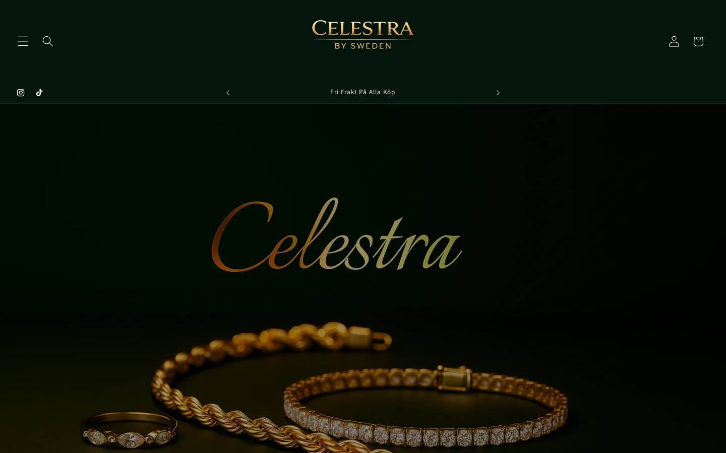 celestra.se homepage screenshot