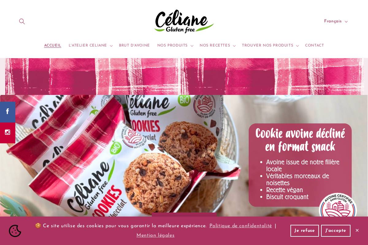 celianeglutenfree.com homepage screenshot