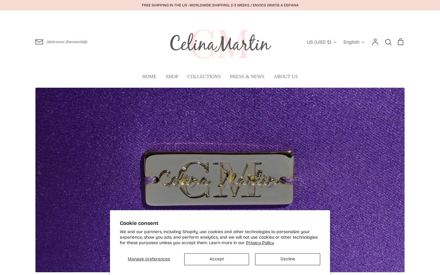 celinamartin.com homepage screenshot