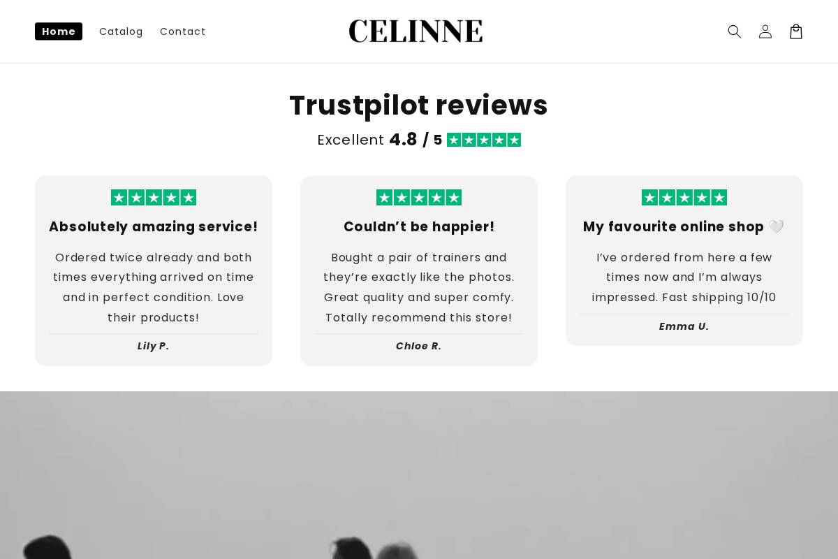 Celinne Store homepage screenshot