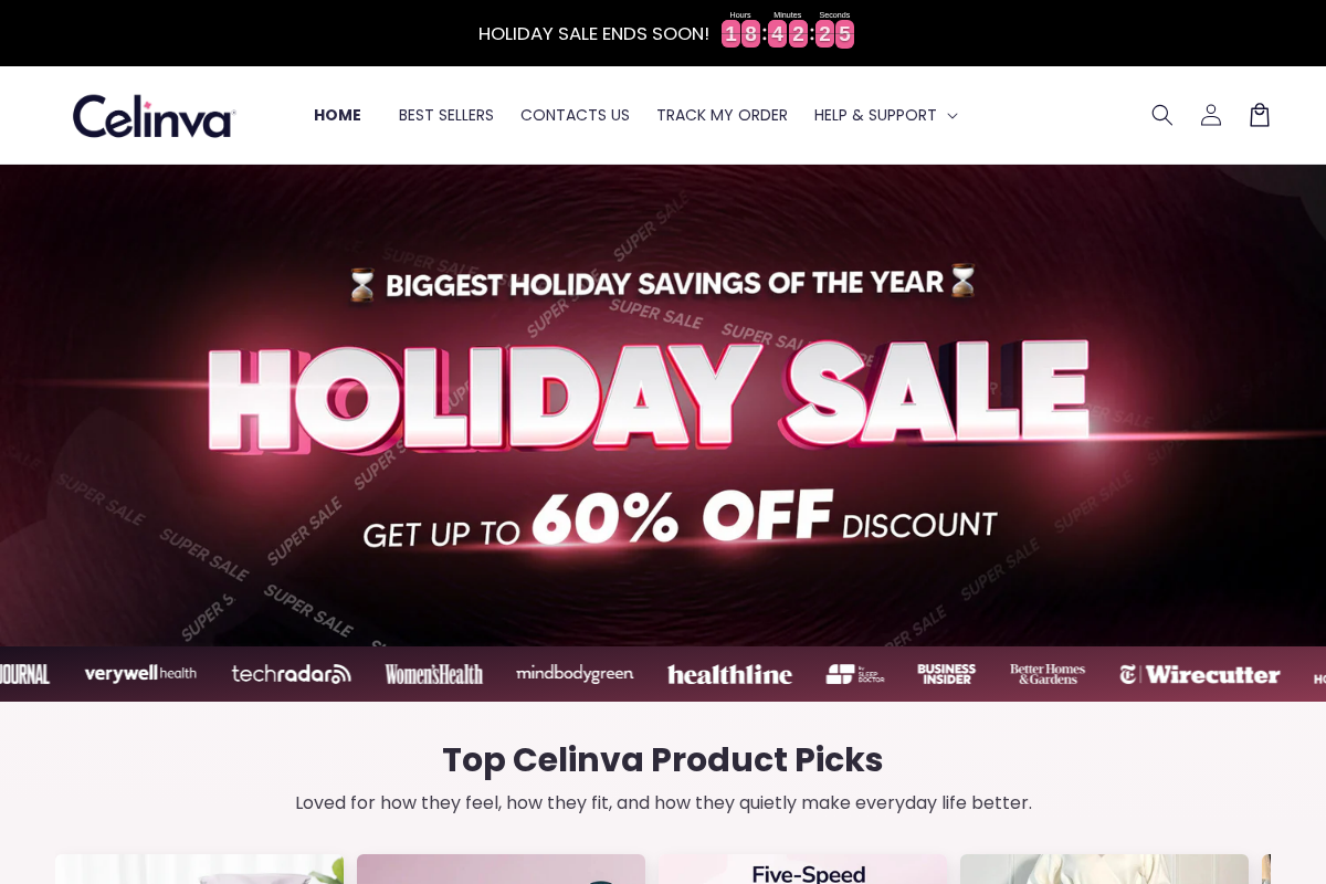CELINVA homepage screenshot