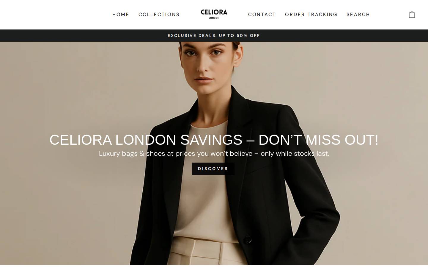 Celiora homepage screenshot