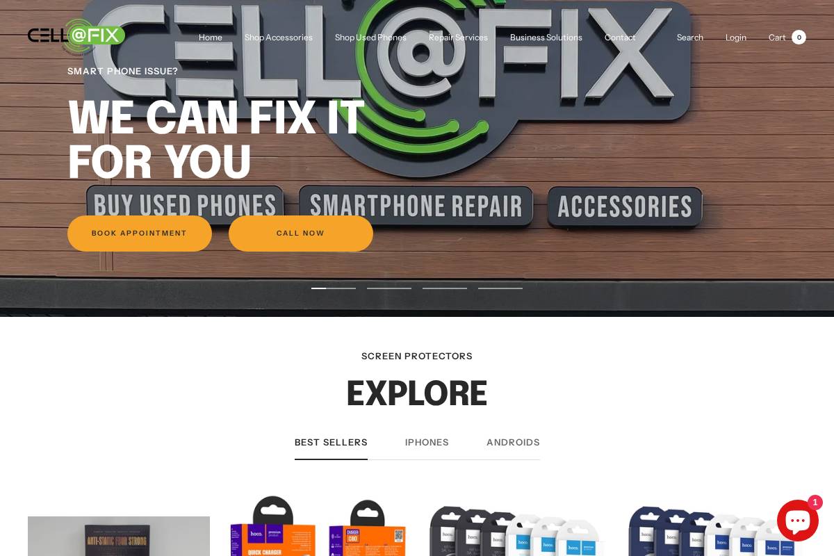 cellatfix.ca homepage screenshot