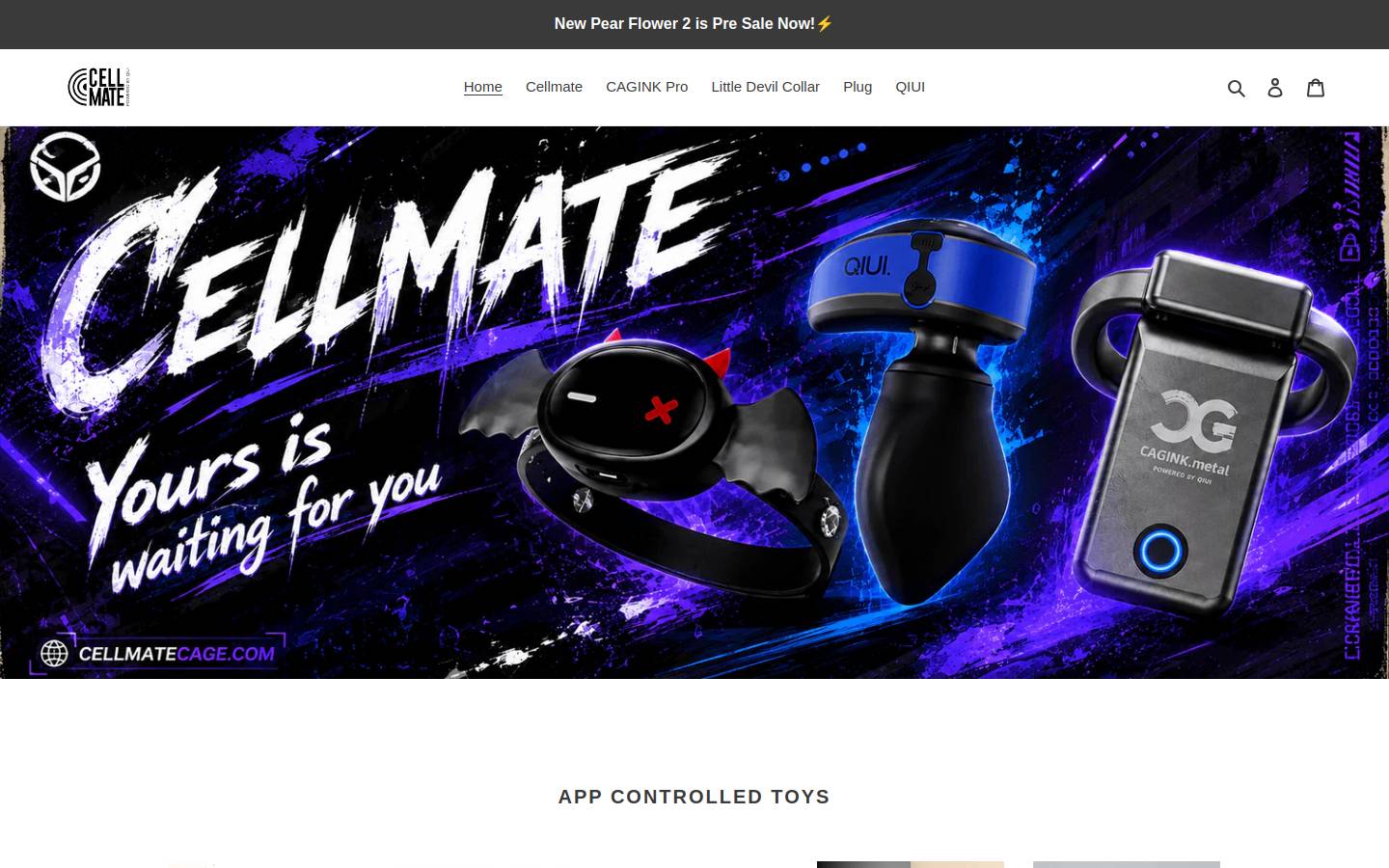 Cellmatecage homepage screenshot