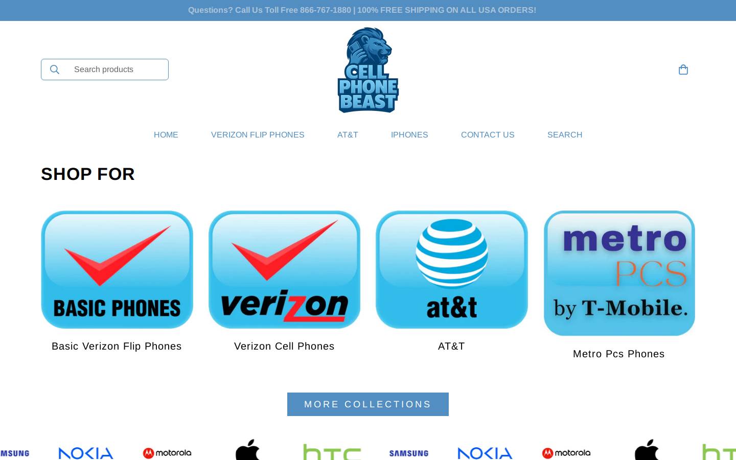 cellphonebeast.com homepage screenshot