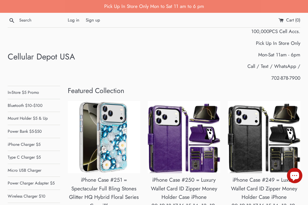 Cellular Depot USA homepage screenshot