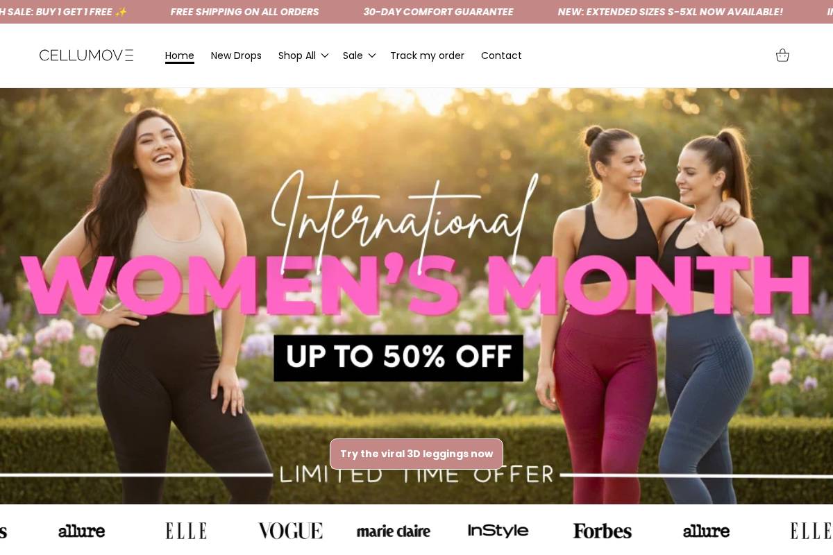 Cellumove homepage screenshot