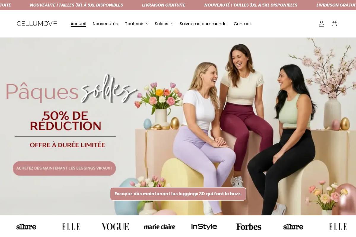 Cellumove homepage screenshot
