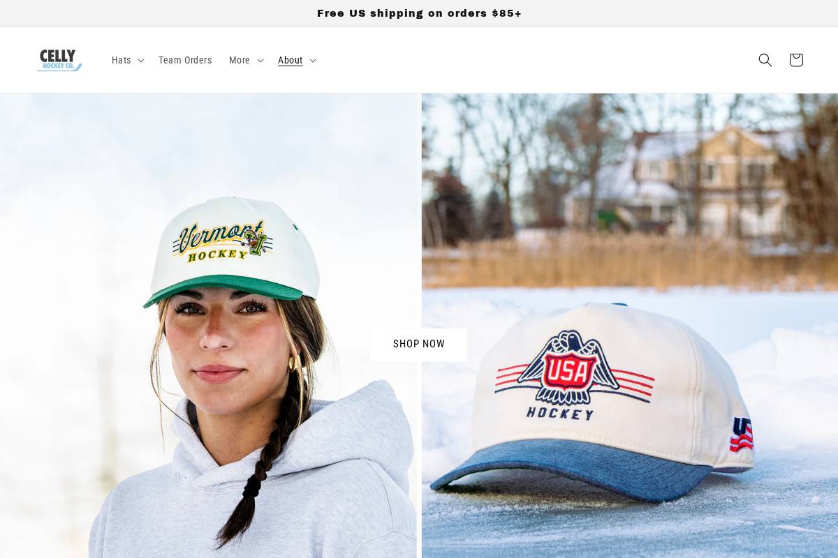 cellyhockeyco.com homepage screenshot