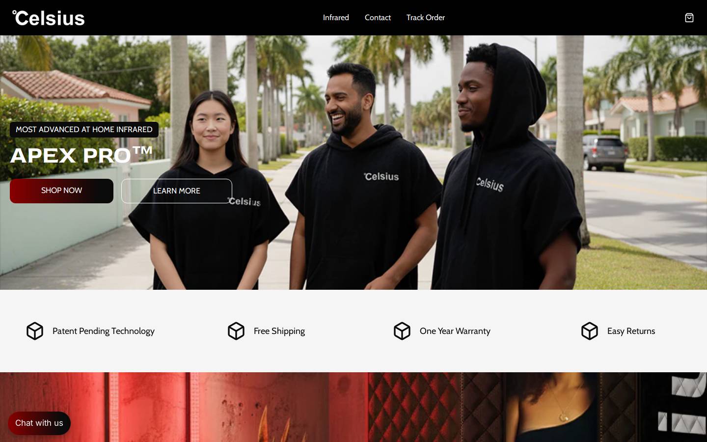 celsiuswellness.com homepage screenshot