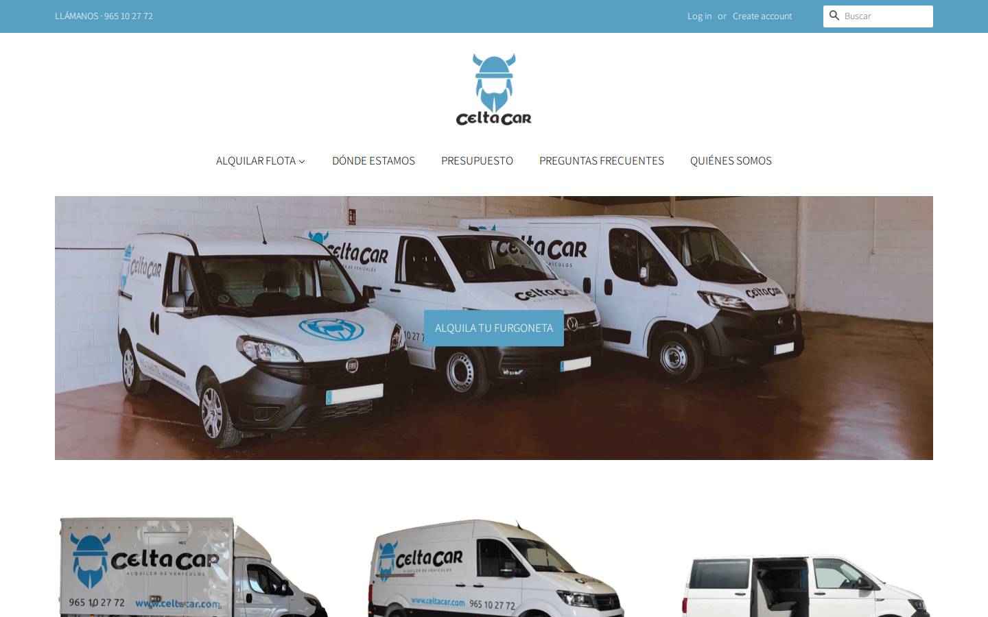 celtacar.com homepage screenshot