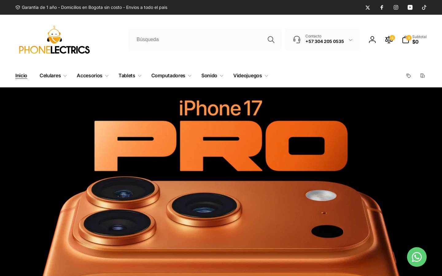 celulareslibres.co homepage screenshot