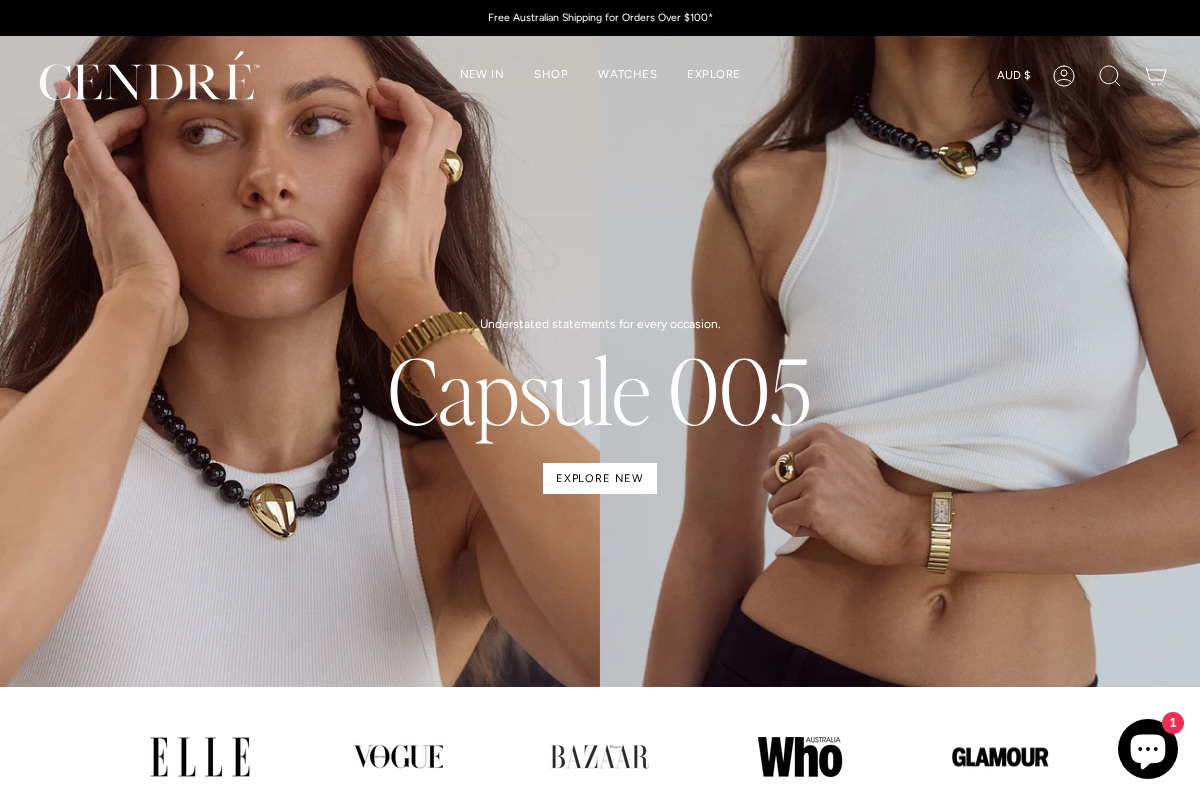 CENDRÉ homepage screenshot