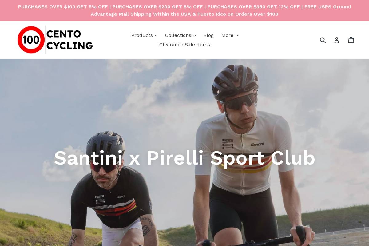 centocycling.com homepage screenshot