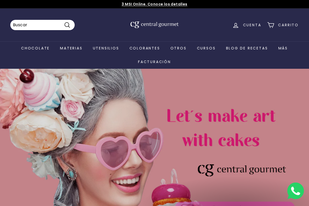 Central Gourmet homepage screenshot
