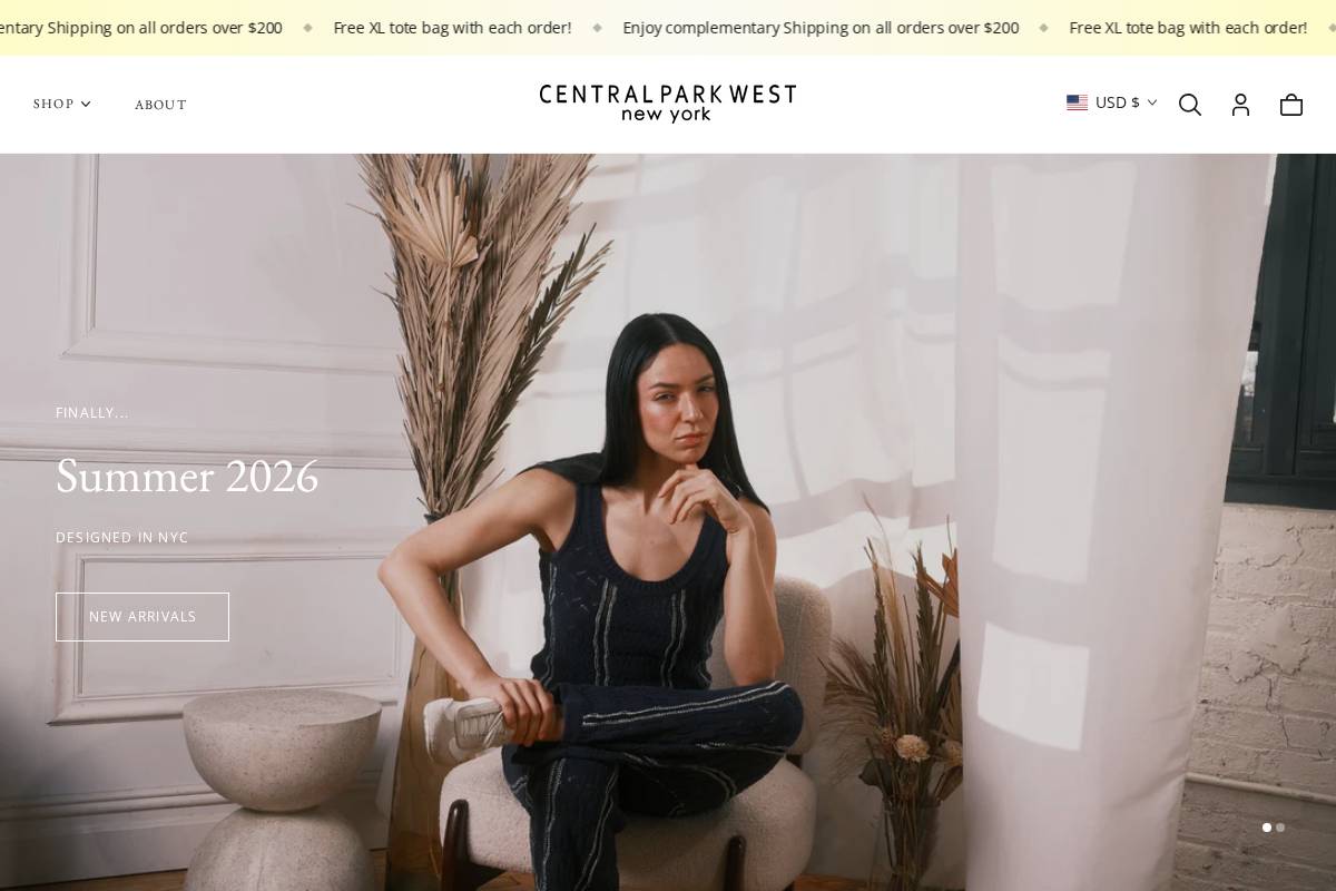 centralparkwestny.com homepage screenshot