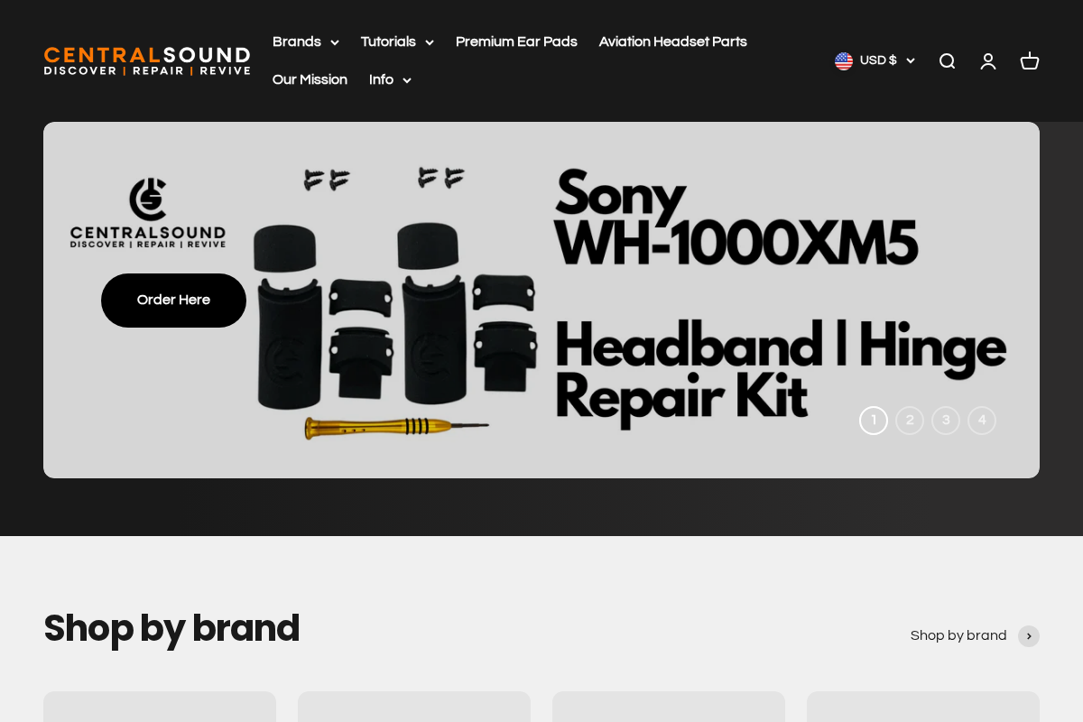 CentralSound.Co homepage screenshot