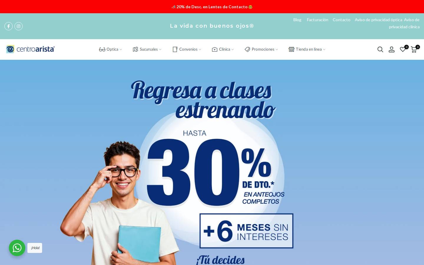 centroarista.com.mx homepage screenshot