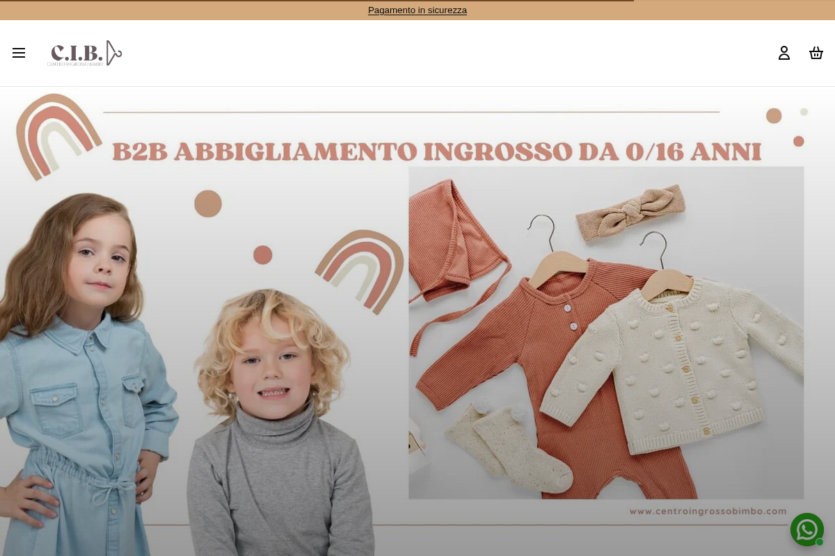 B2B Centro Ingrosso Bimbo (CIB) homepage screenshot