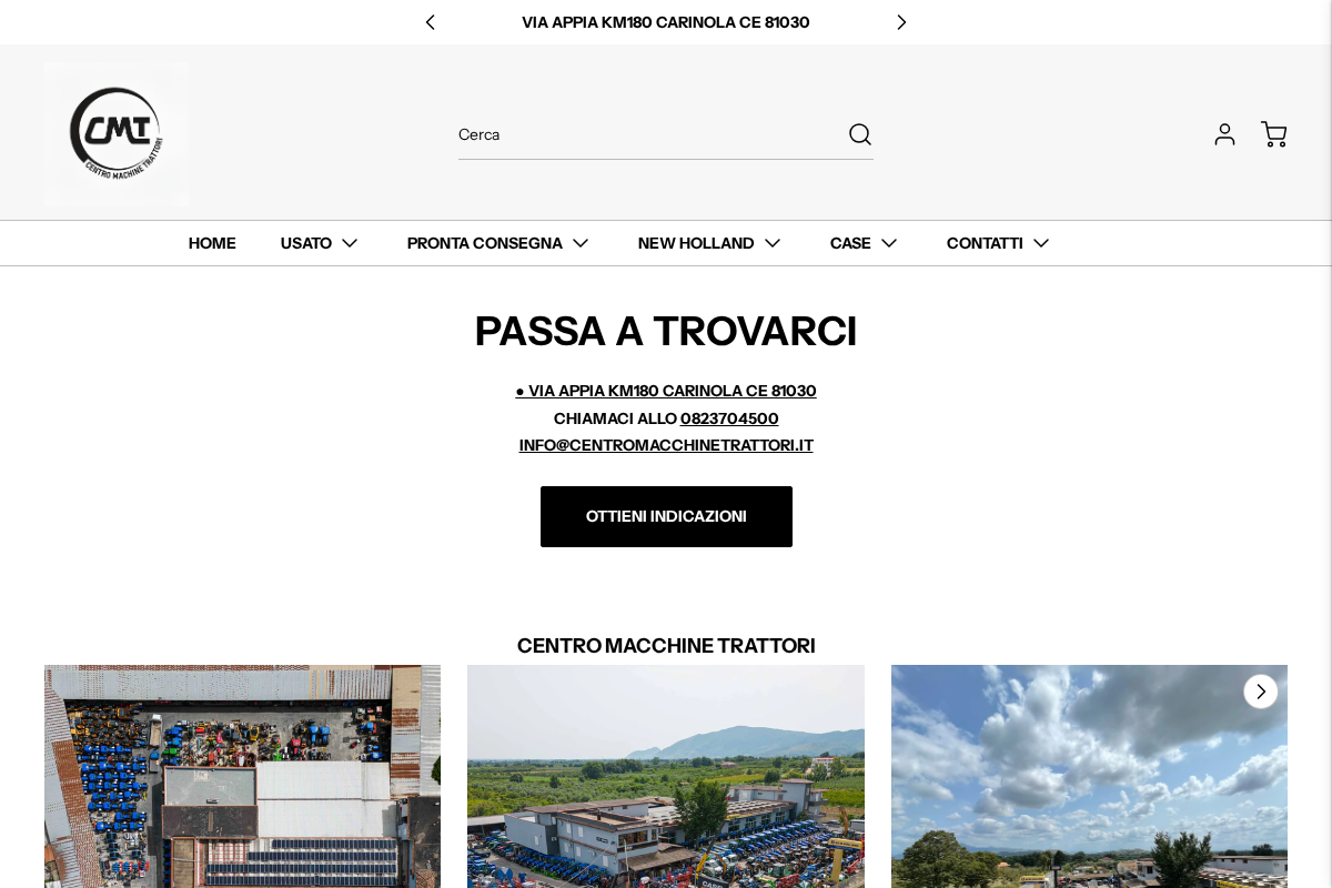 centromacchinetrattori homepage screenshot