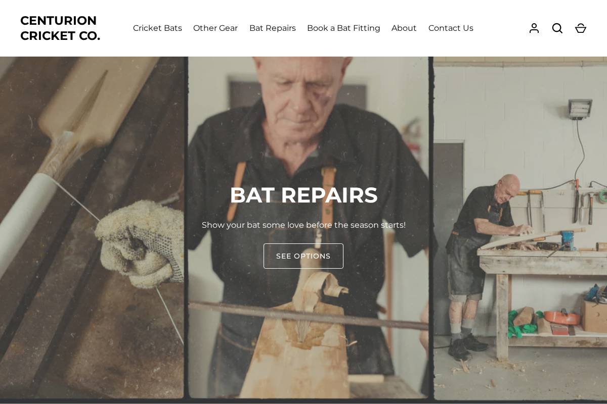 centurioncricket.co.nz homepage screenshot