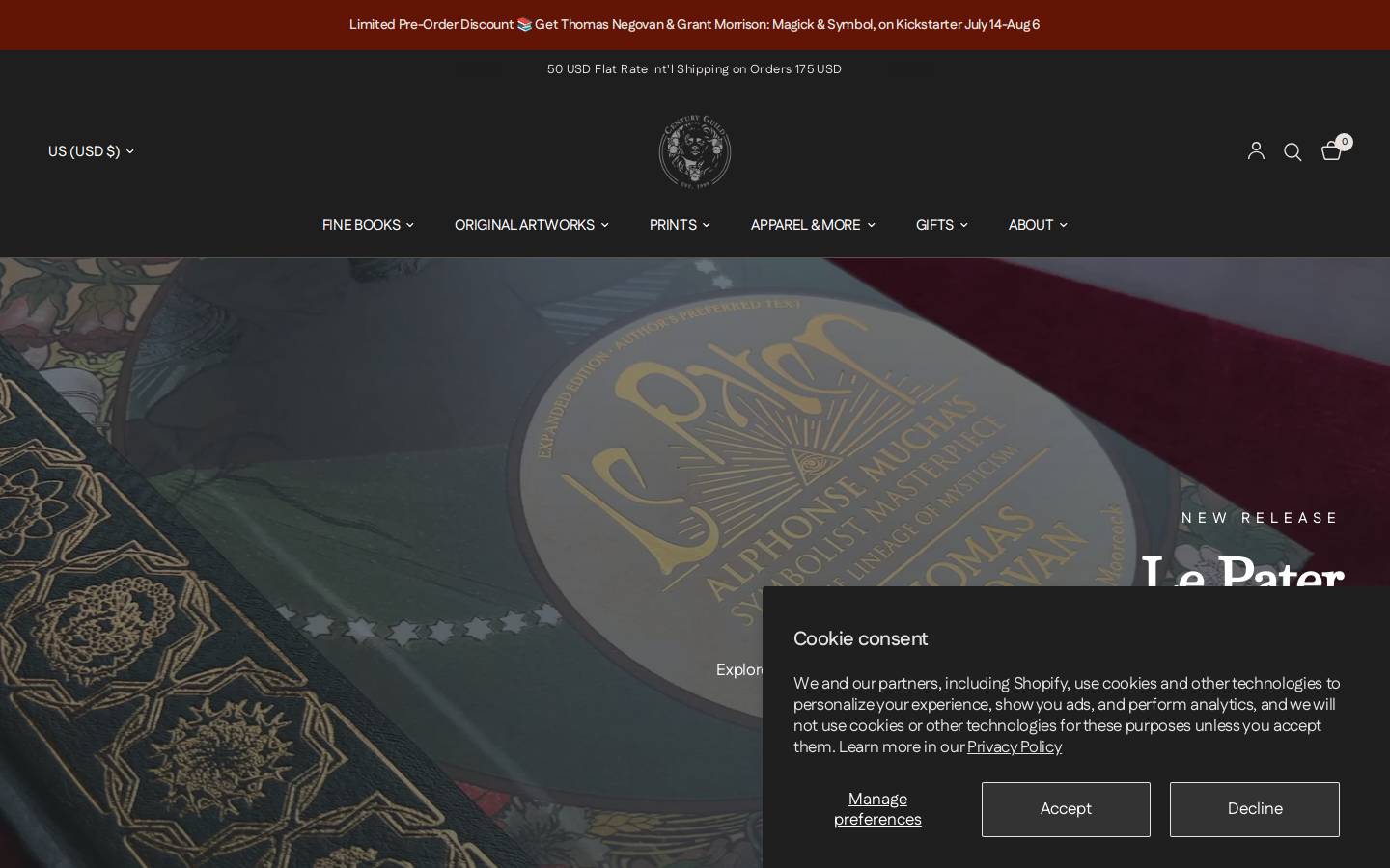 Century Guild homepage screenshot