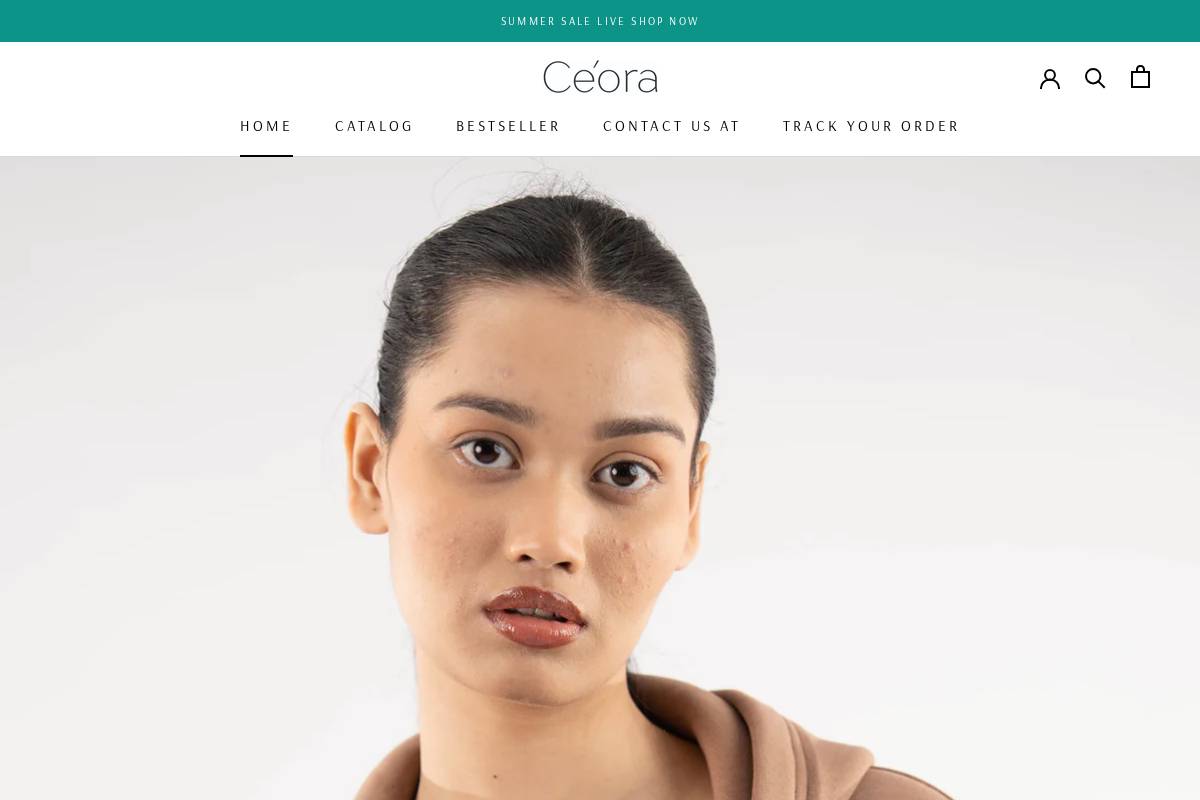 ceora.in homepage screenshot
