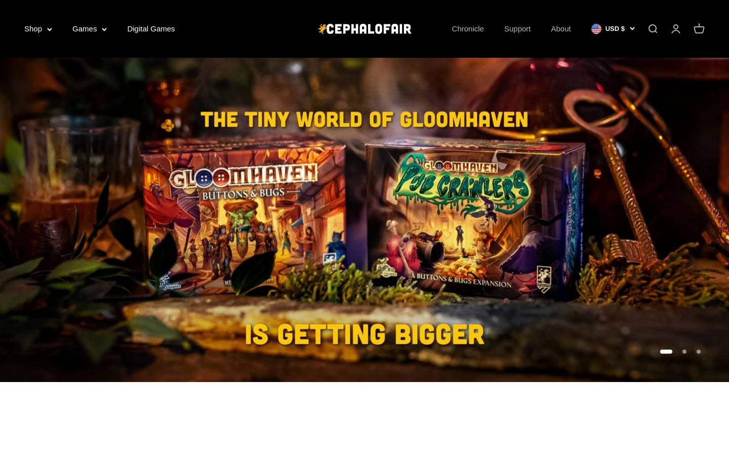 cephalofair.com homepage screenshot