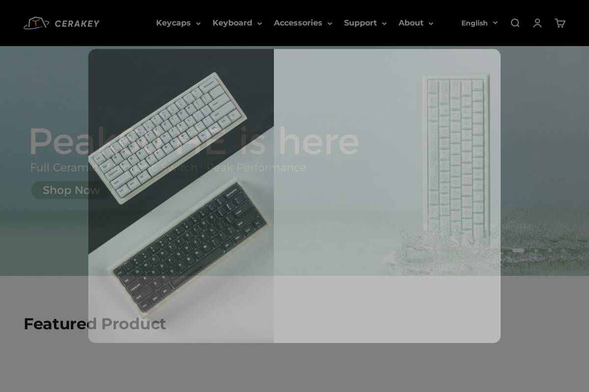 cerakey.com homepage screenshot