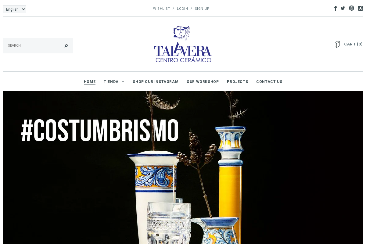 Centro Cerámica Talavera homepage screenshot