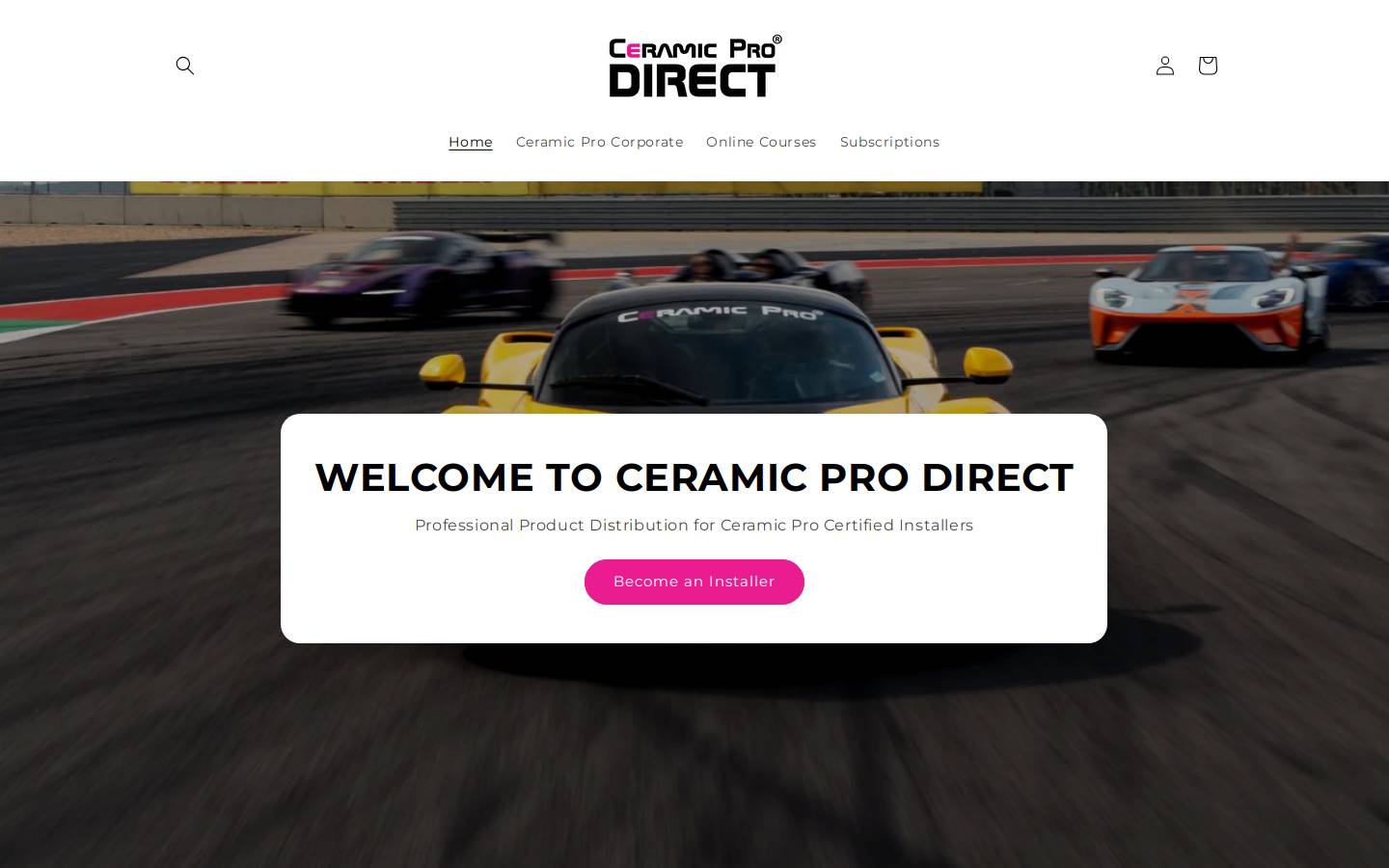 ceramicprodirect.com homepage screenshot
