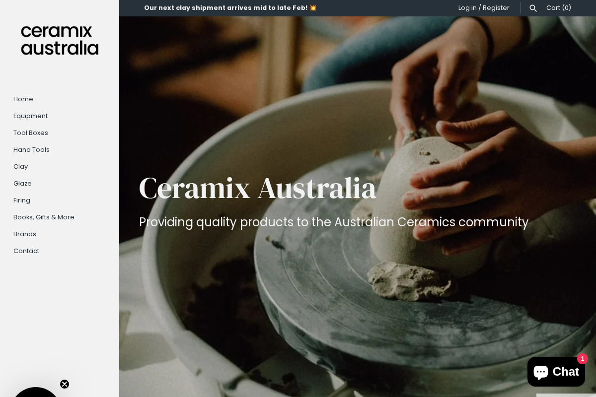 Ceramix Australia homepage screenshot