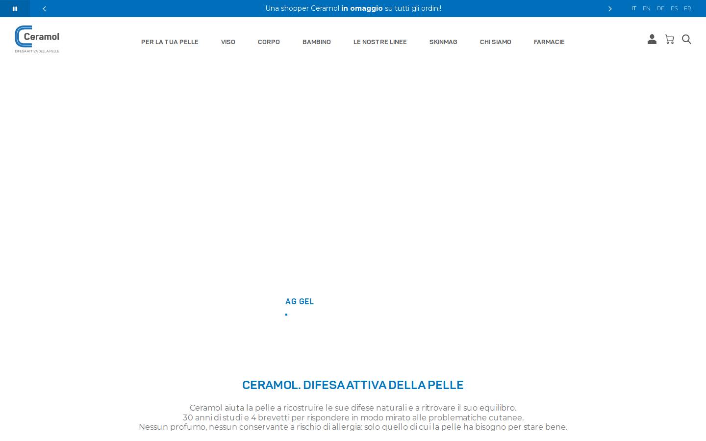 Ceramol homepage screenshot