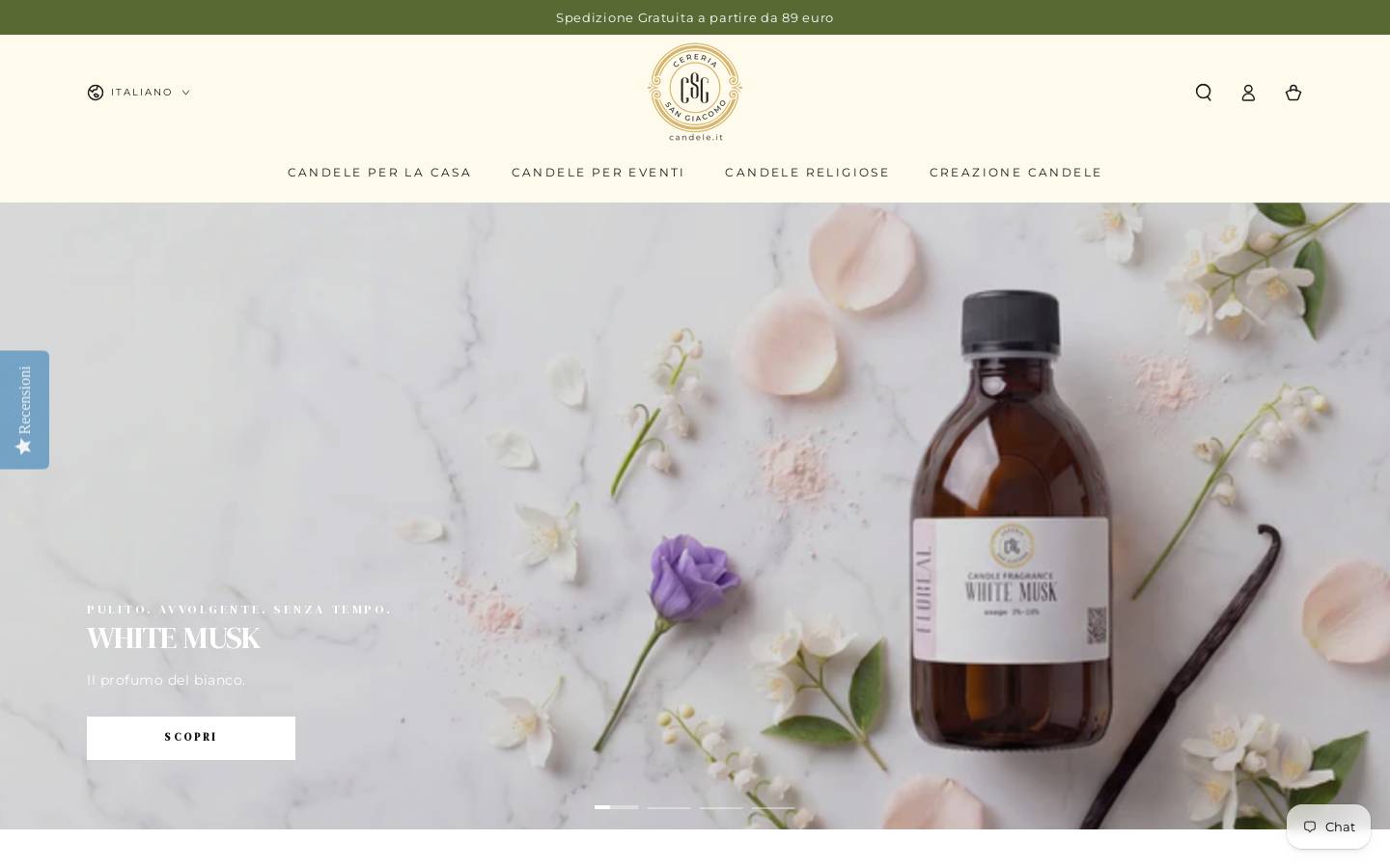 cereriasangiacomo.com homepage screenshot