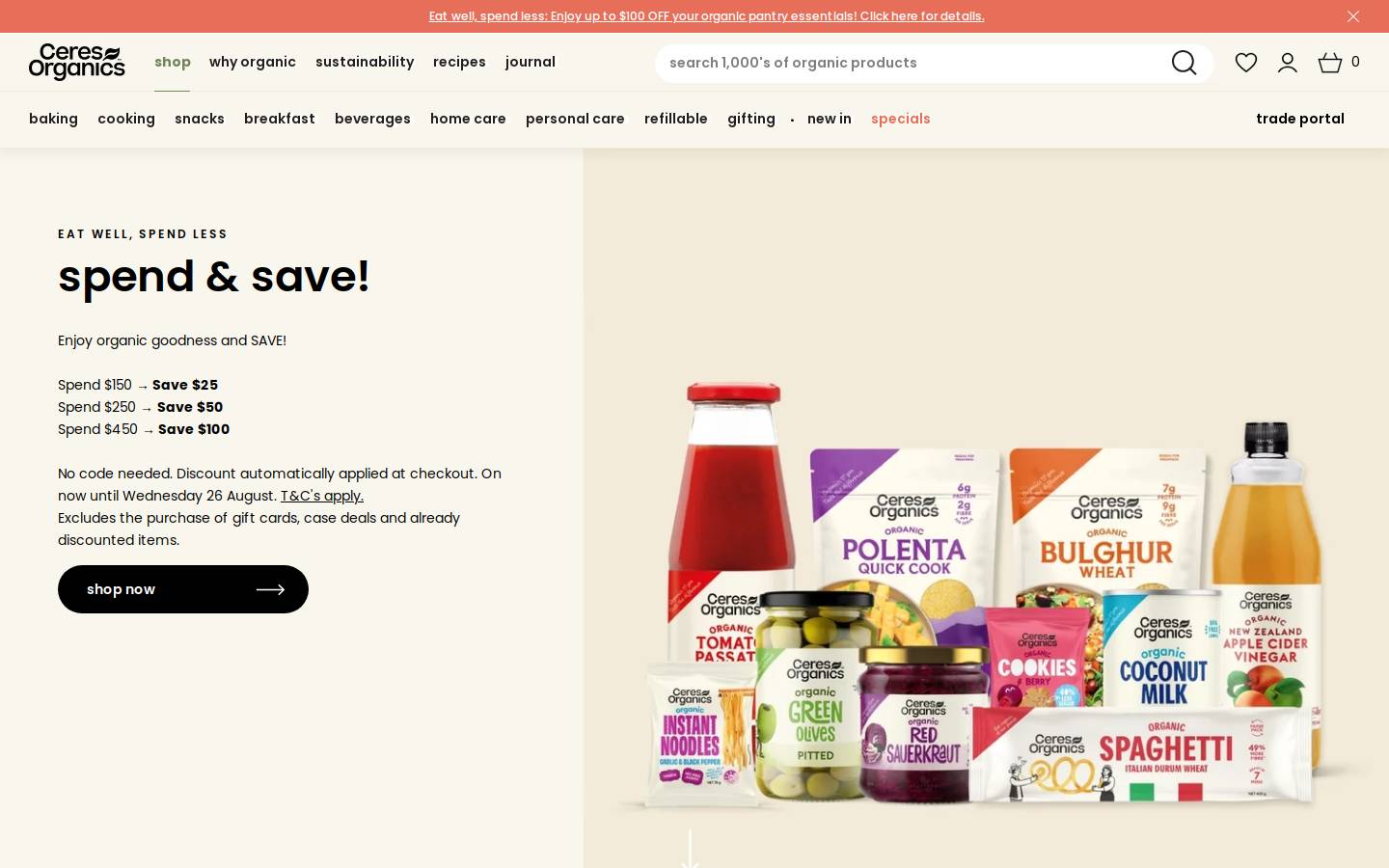ceres.co.nz homepage screenshot