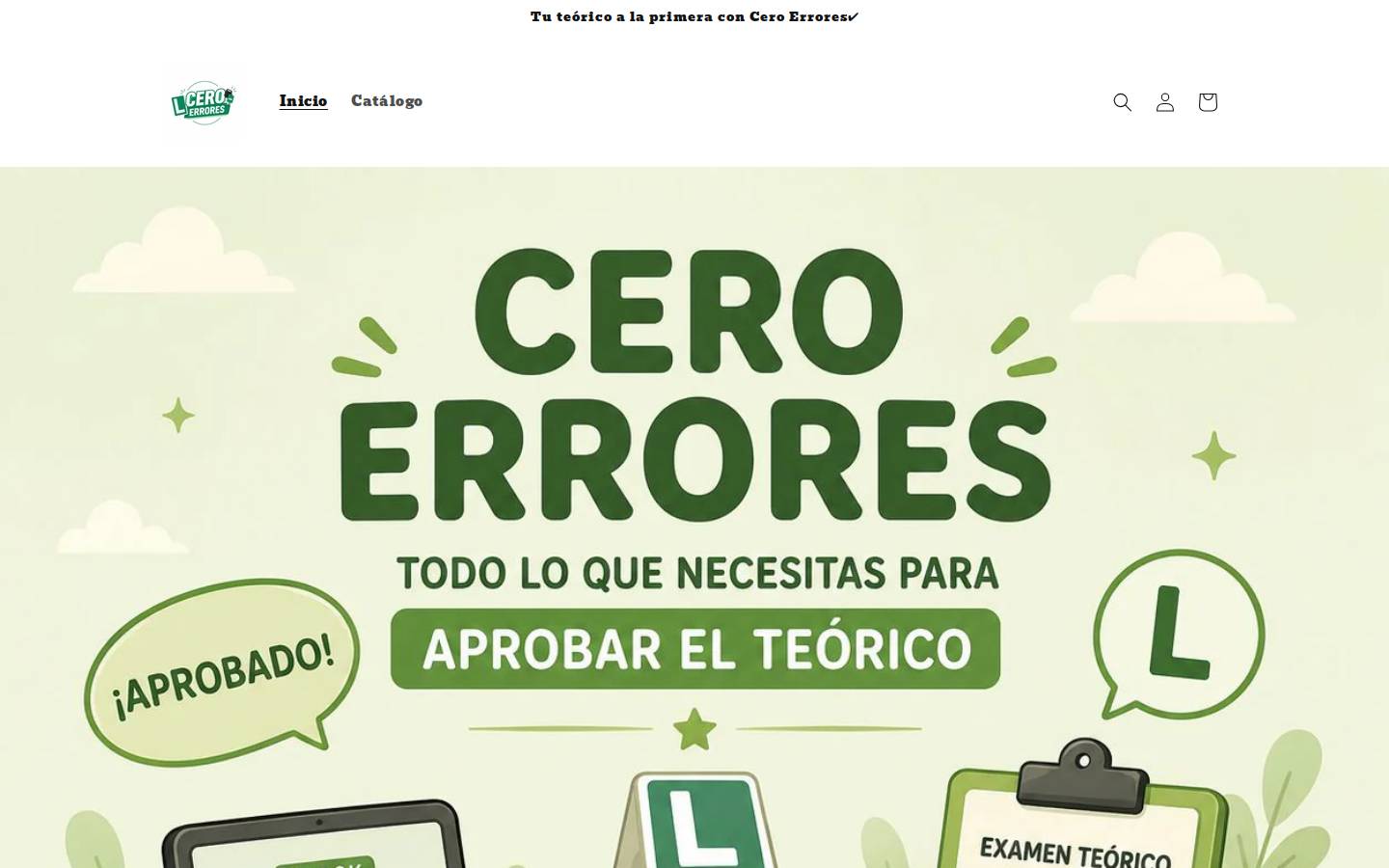 ceroerrores.com homepage screenshot